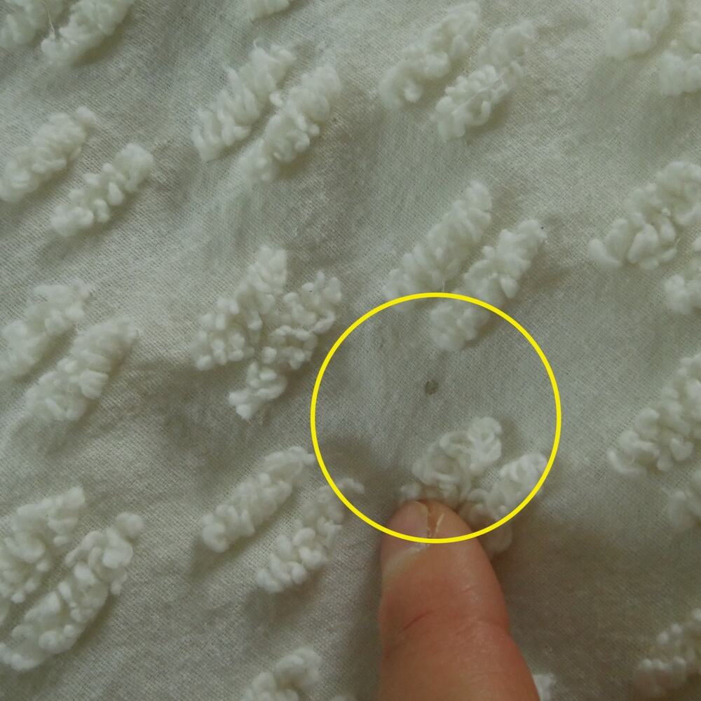 Vintage Chenille Coverlet Blue White Fringe Queen ? King ? 93 x 118 Cottagecore - Picture 4 of 15